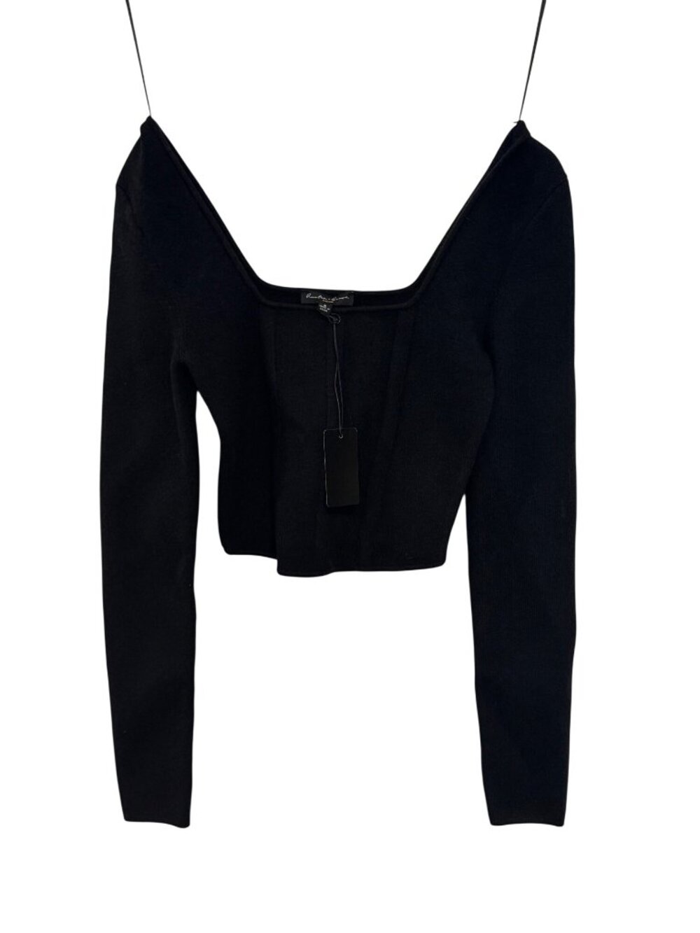 Hunter & Brown Premium Black Long Sleeve Knit Top Size S
